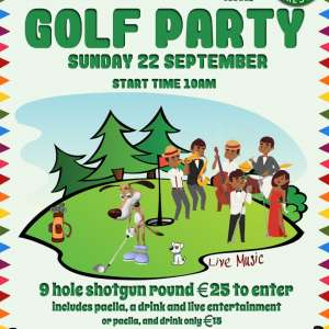 Charity Golf Party Sunday 22nd September Alhaurin Golf Club